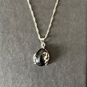 Black Onyx Pendant Necklace